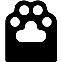 pastel glyph style haustiere icon