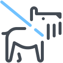 pastel color style leash icon