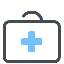 pastel color style arzttasche icon