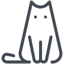 pastel color style 고양이 icon