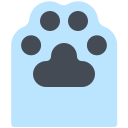 pastel color style katzenabdruck icon