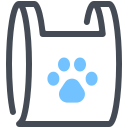 pastel color style hundekotbeutel icon