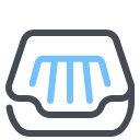 pastel color style pet tray icon