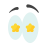 color style glückliche augen icon
