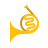 color style french horn icon