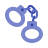 color style handcuffs icon