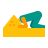 color style head in sand icon