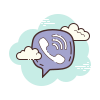 cloud style viber icon