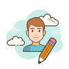 cloud style edit user icon