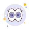 Augen Cartoon icon