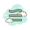 cloud style congruent symbol icon