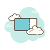 cloud style ladebalken icon