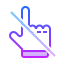 gradient style do not touch icon