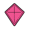 color hand drawn style drachenform icon