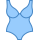 blue ui style 수영복 icon