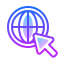 gradient style internet icon