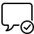 ios 17 outlined style chat message sent icon