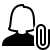 ios 17 filled style 여성 이력서 첨부 icon