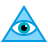 color style third eye symbol icon