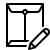ios 17 outlined style send letter icon