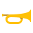 color style bugle icon