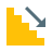 color style treppe runter icon