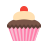 color style cupcake icon