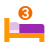 color style 세 침대 icon