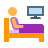color style watch tv icon
