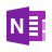 color style ms의 onenote를 icon