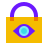 color glass style datenschutz icon