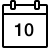 ios 17 outlined style calendar 10 icon