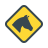 color style horses sign icon