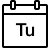 ios 17 outlined style dienstag icon