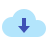 color style download from the cloud icon