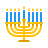 color style hanukkah icon