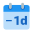 color style minus 1 day icon