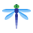 color style dragonfly icon