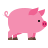 color style pig icon