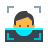 color style facial recognition icon