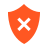 color style delete shield icon