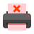 color style printer out of paper icon