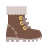 color style winter boot icon