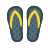 color style flip flops icon