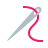 color style needle icon