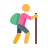 color style trekking icon