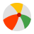 color style beach ball icon