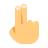 color style two fingers icon