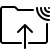 ios 17 outlined style upload to ftp icon