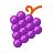 color style grapes icon